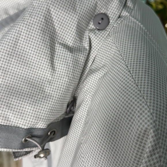 Fen Nelli Rain Coat White and Light Grey Size 16 - Picture 5 of 7